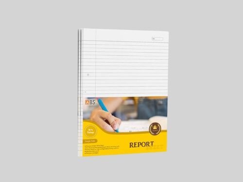 ABS Crown Single Side Ruled Report Sheet Pack of 200 Sheets - Image 2