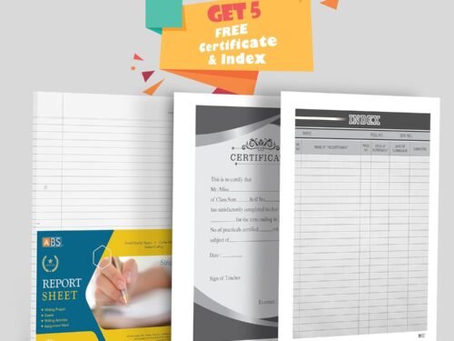 ABS Premium single side ruled reportsheet pack of 4 - Image 4