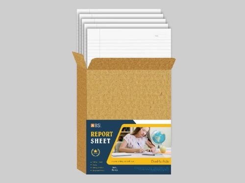 ABS Crown Double Side Ruled Report Sheet Pack of 500 Sheets - Image 2