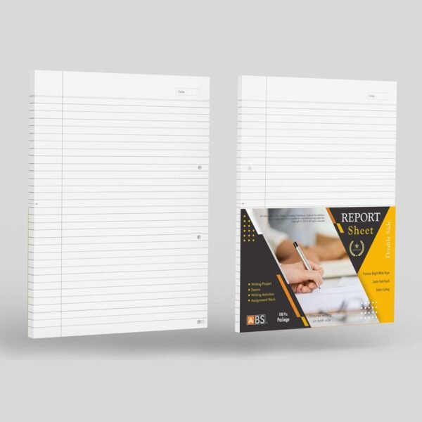 ABS Premium Double Side Ruled Report Sheet
