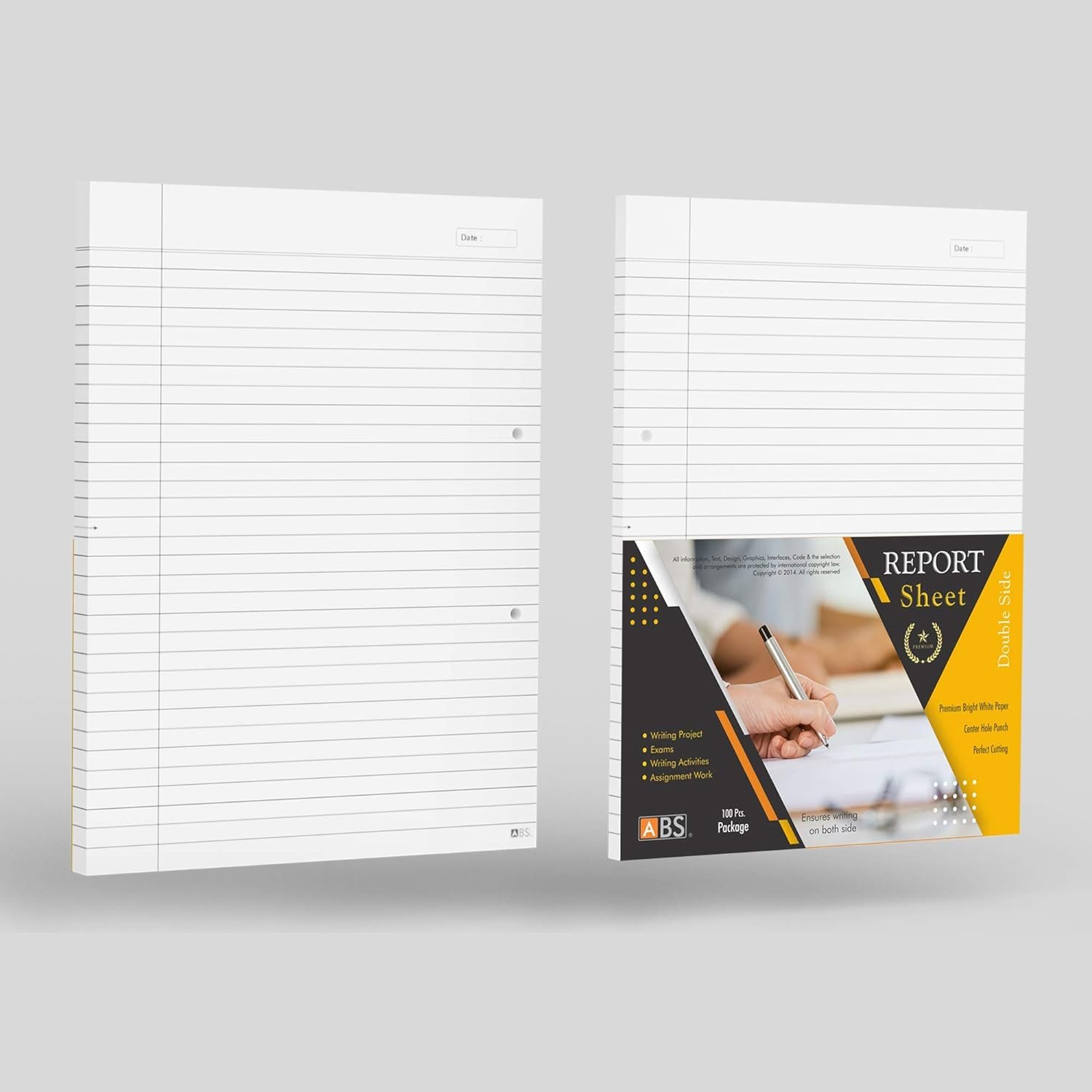 ABS Premium Double Side Ruled Report Sheet - Image 6