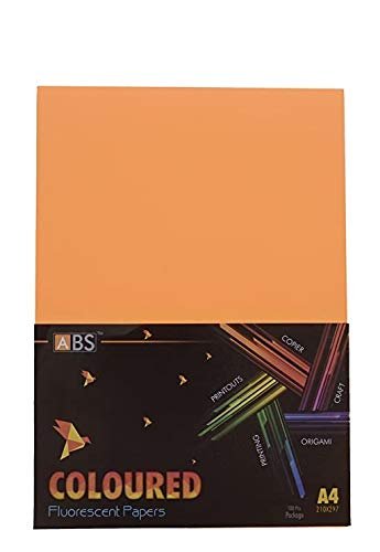 ABS Fluorescent paper A4 - 80 gsm orange