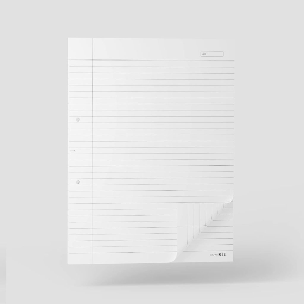 ABS Crown Double Side Ruled Report Sheet Pack of 500 Sheets