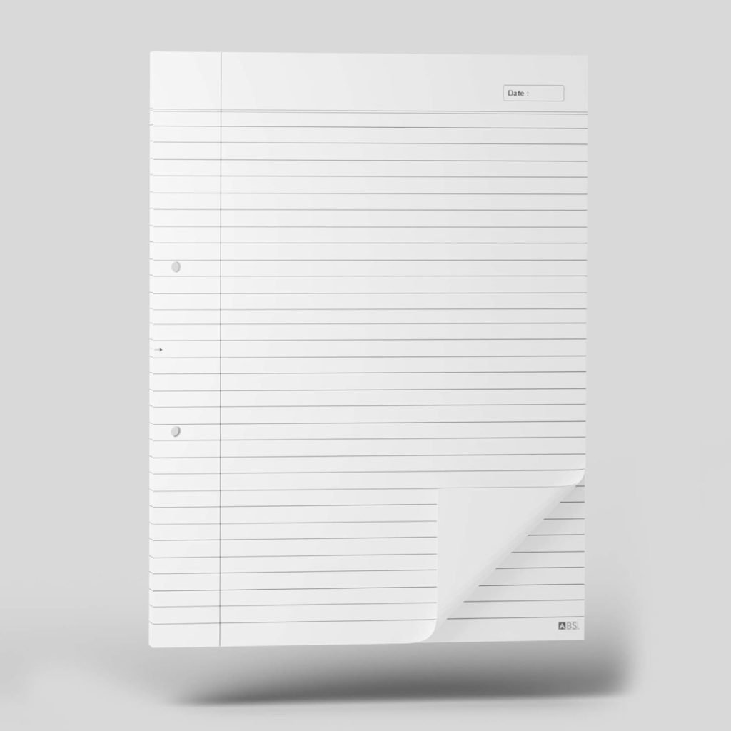 ABS Premium Single Side Ruled Report Sheet
