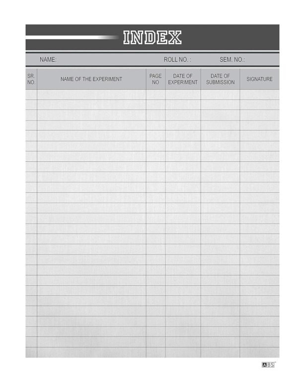 ABS Ethnic Double Side Ruled Report Sheet Pack of 100 Sheets