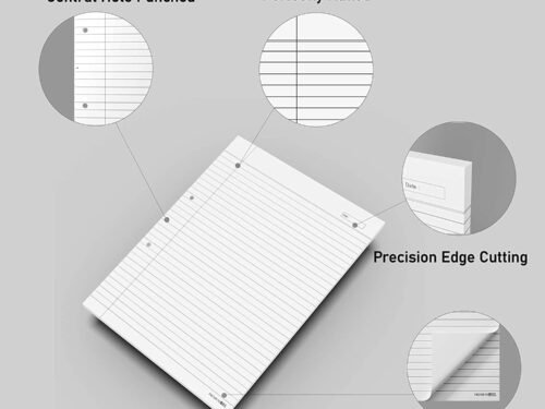 ABS Premium Single Side Ruled Report Sheet Pack of 500 Sheets - Image 5