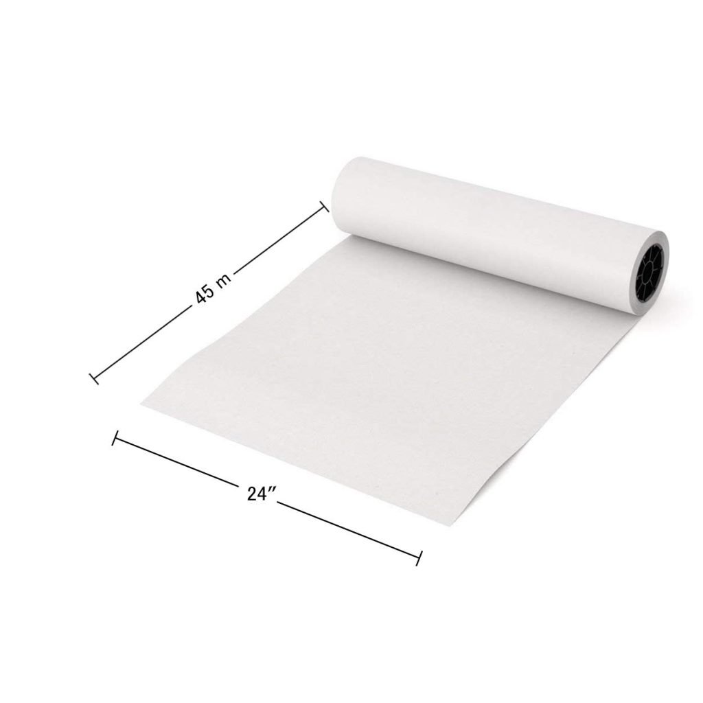 ABS plotter paper rolls 24inchx40meter 80gsm