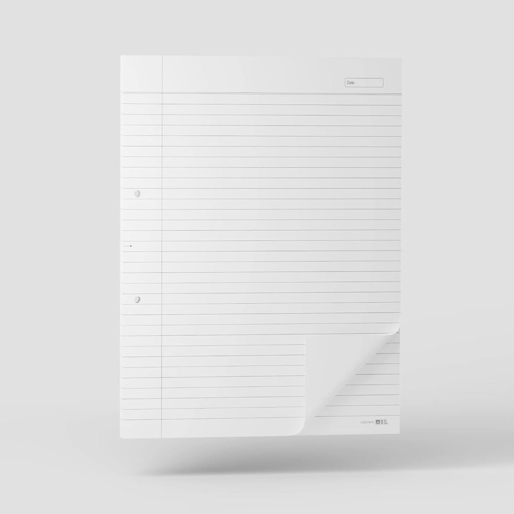 ABS Crown Single Side Ruled Report Sheet