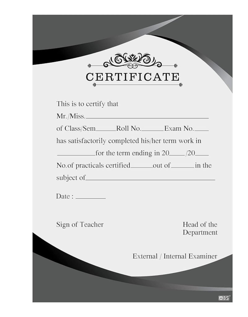 ABS Premium Single Side Ruled Report Sheet