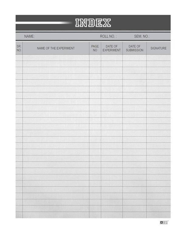 ABS Premium Double Side Ruled Report Sheet