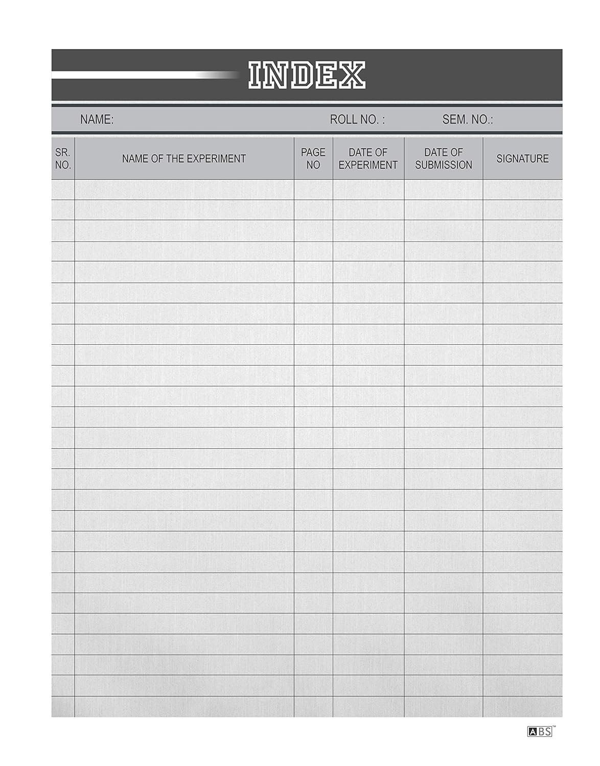 ABS Premium Double Side Ruled Report Sheet - Image 2