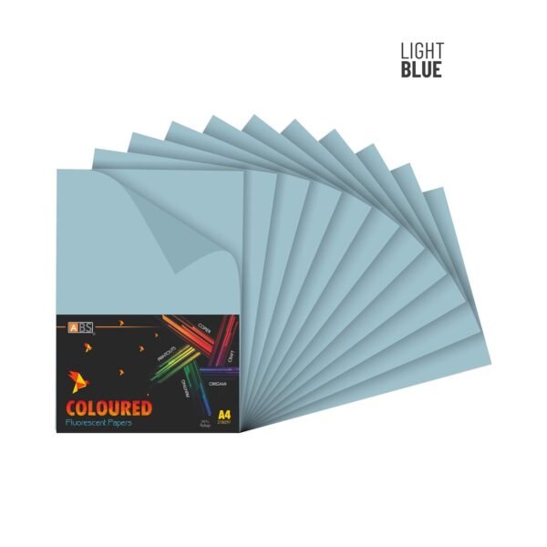 ABS Fluorescent paper A4 - 80 gsm Fluorecent light blue