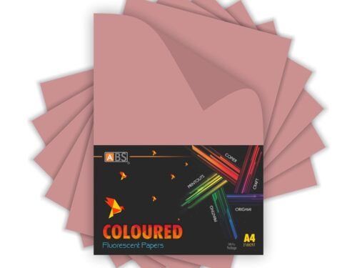 ABS Fluorescent paper A4 - 80 gsm Fluorecent baby pink - Image 2