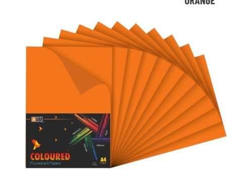 ABS Fluorescent paper A4 - 80 gsm Fluorecent orange - Image 2