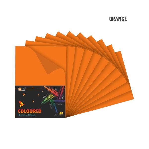 ABS Fluorescent paper A4 - 80 gsm Fluorecent orange