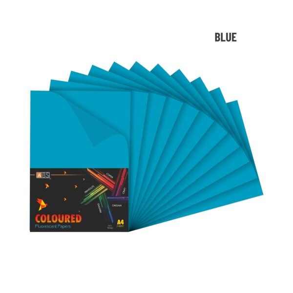 ABS Fluorescent paper A4 - 80 gsm Fluorecent blue