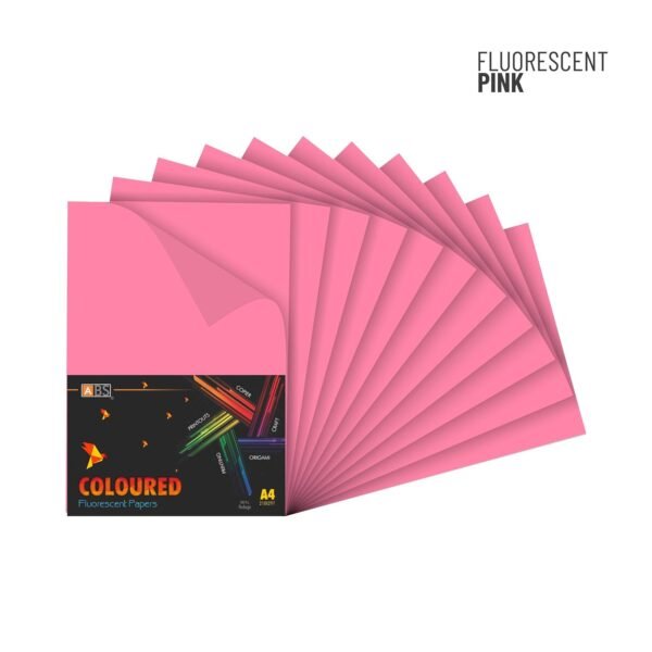 ABS Fluorescent paper A4 - 80 gsm Fluorecent pink