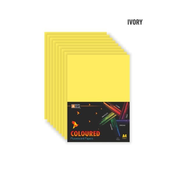 ABS Fluorescent paper A4 - 80 gsm lemon yellow
