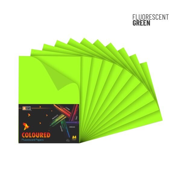 ABS Fluorescent paper A4 - 80 gsm Fluorecent green