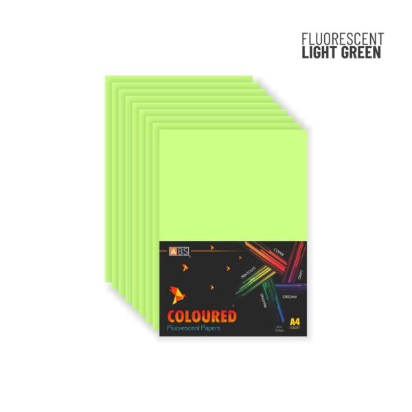 ABS Fluorescent paper A4 - 80 gsm Fluorecent light green