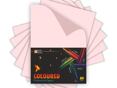 ABS Fluorescent paper A4 - 80 gsm light pink - Image 2