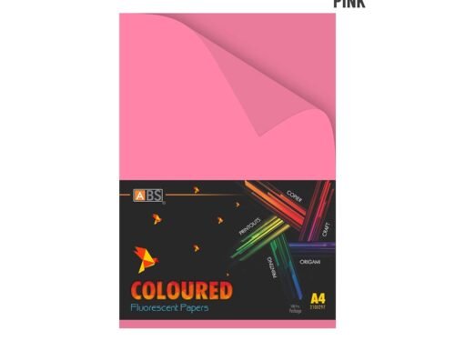 ABS Fluorescent paper A4 - 80 gsm Fluorecent pink - Image 1
