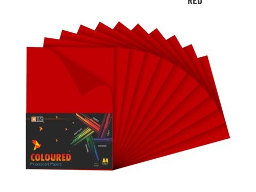 ABS Fluorescent paper A4 - 80 gsm red - Image 6