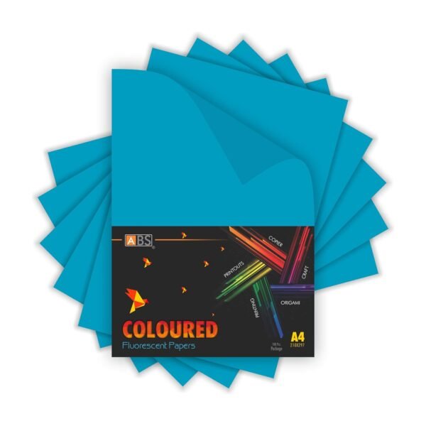 ABS Fluorescent paper A4 - 80 gsm Fluorecent blue