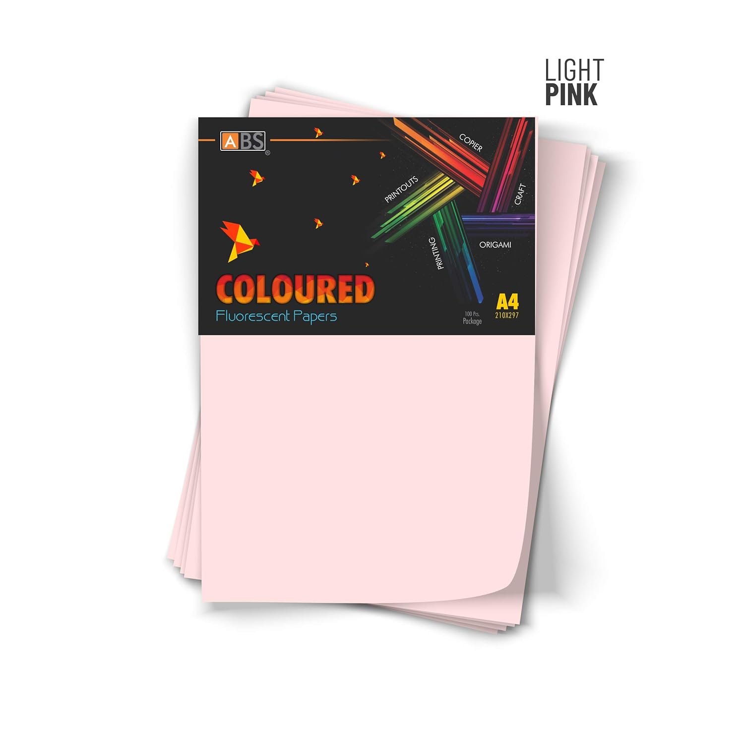 ABS Fluorescent paper A4 - 80 gsm light pink - Image 6
