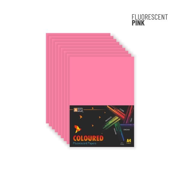 ABS Fluorescent paper A4 - 80 gsm Fluorecent pink
