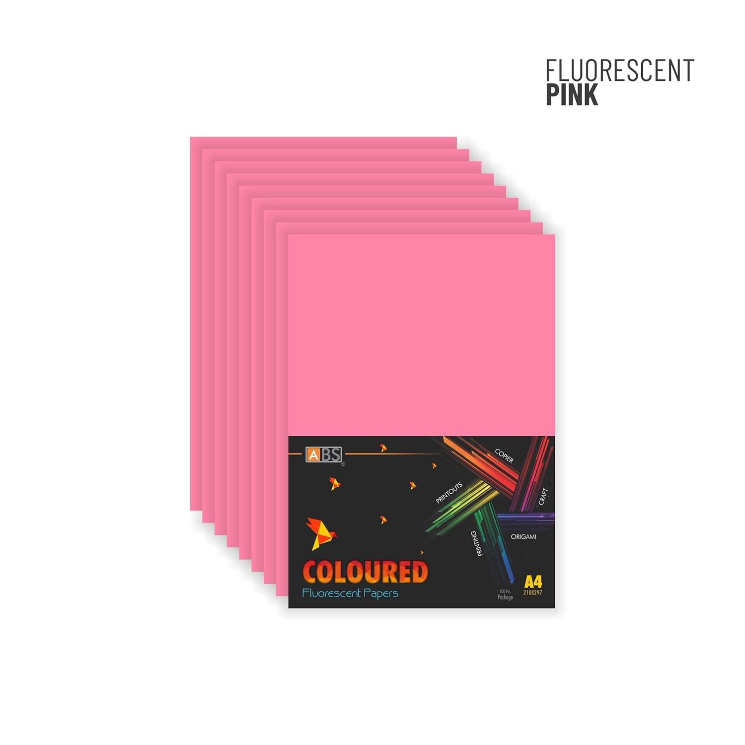 ABS Fluorescent paper A4 - 80 gsm Fluorecent pink - Image 6