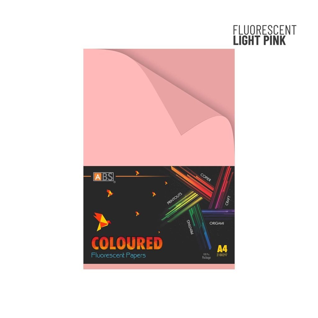 ABS Fluorescent paper A4 - 80 gsm Fluorecent light pink