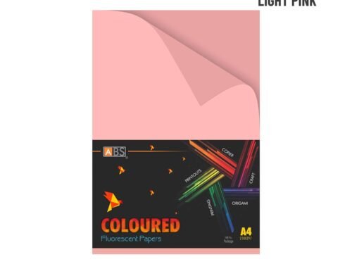 ABS Fluorescent paper A4 - 80 gsm Fluorecent light pink - Image 1