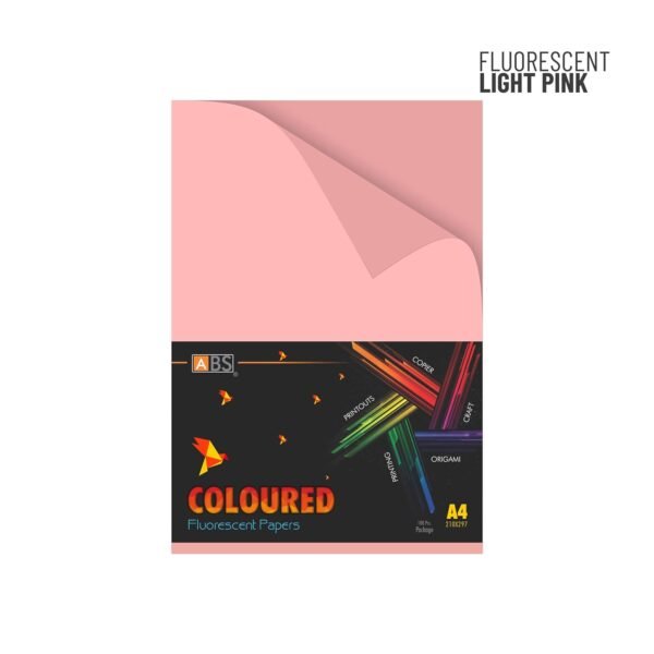 ABS Fluorescent paper A4 - 80 gsm Fluorecent light pink
