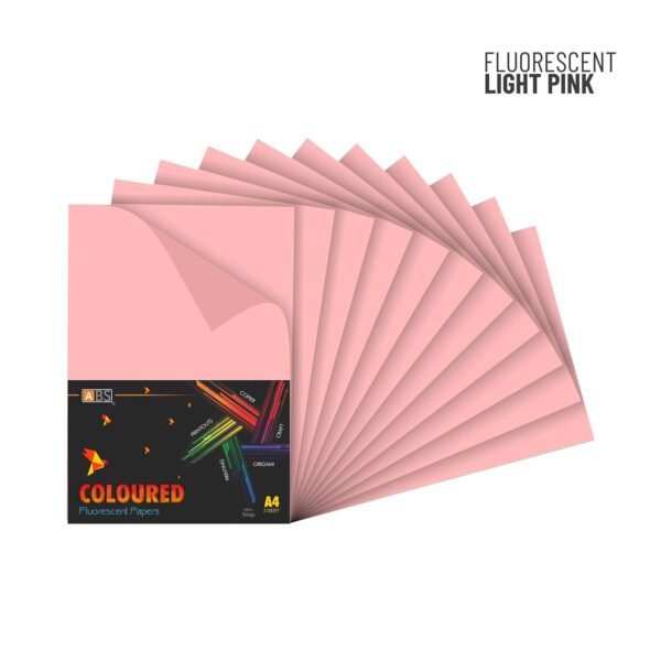 ABS Fluorescent paper A4 - 80 gsm Fluorecent light pink