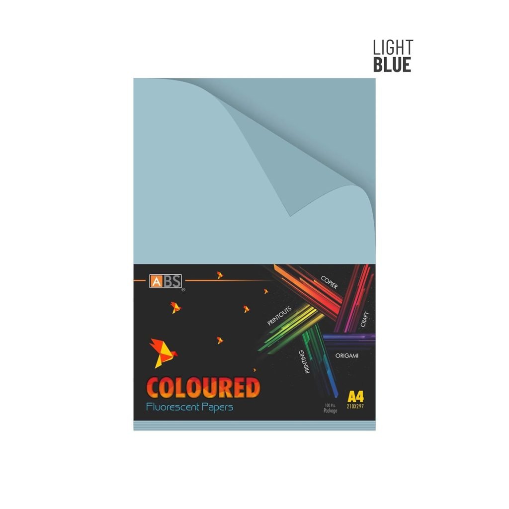 ABS Fluorescent paper A4 - 80 gsm Fluorecent light blue