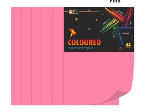 ABS Fluorescent paper A4 - 80 gsm Fluorecent pink - Image 5