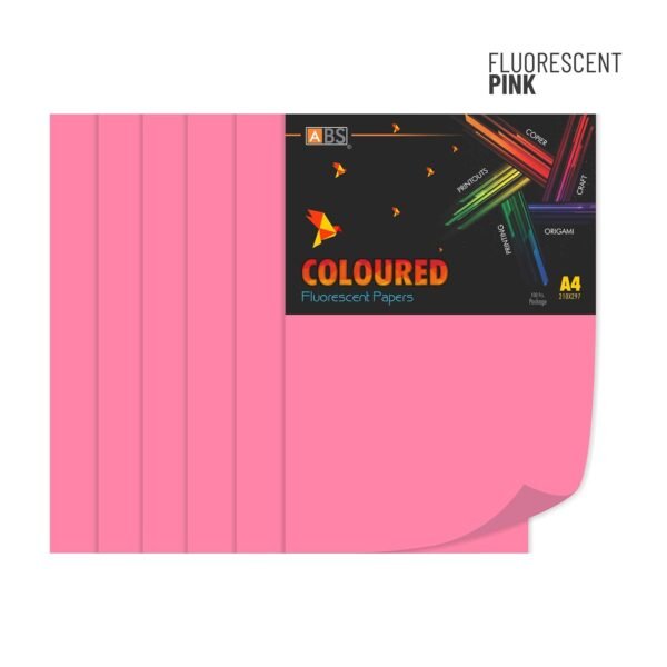 ABS Fluorescent paper A4 - 80 gsm Fluorecent pink