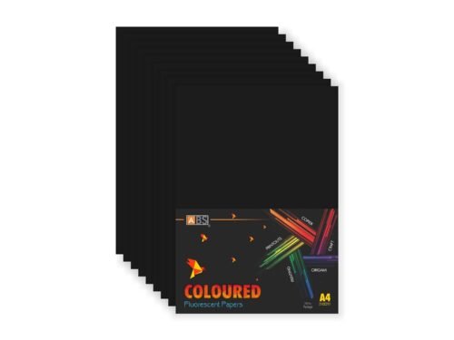 ABS Fluorescent paper A4 - 80 gsm dark black - Image 6