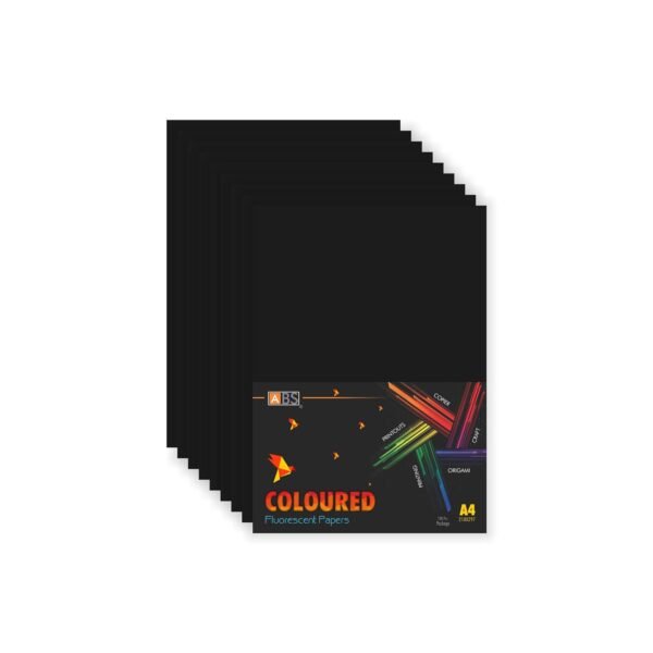 ABS Fluorescent paper A4 - 80 gsm dark black