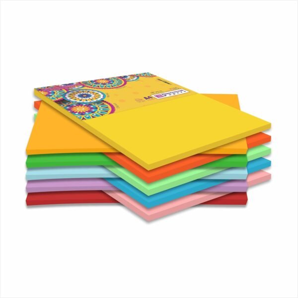ABS Fluorecent paper assoted A4 -120 gsm pack of 100