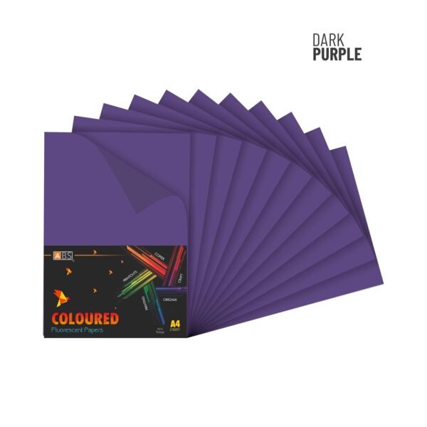 ABS Fluorescent paper A4 - 80 gsm dark purple