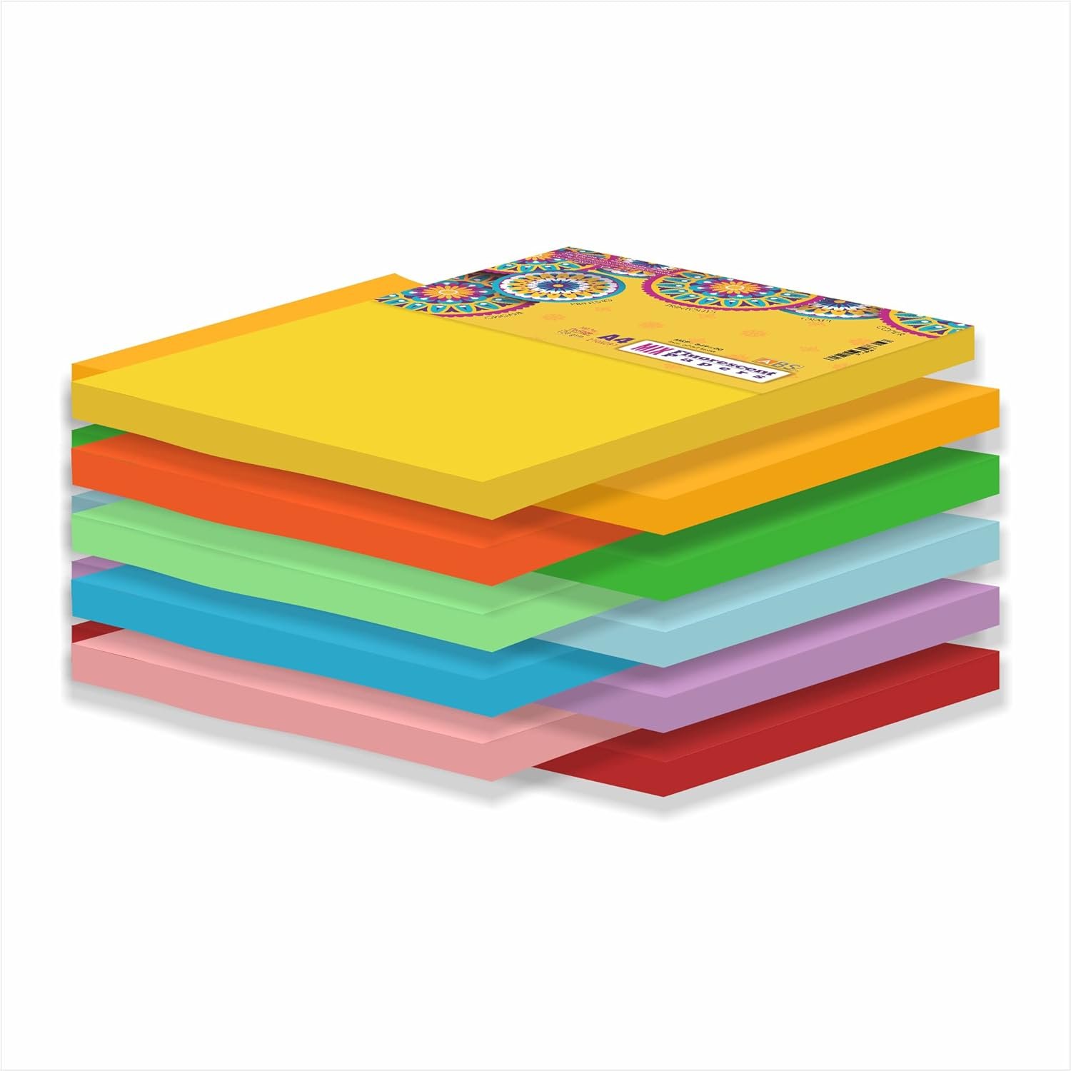 ABS Fluorecent paper assoted A4 -120 gsm pack of 100 - Image 6