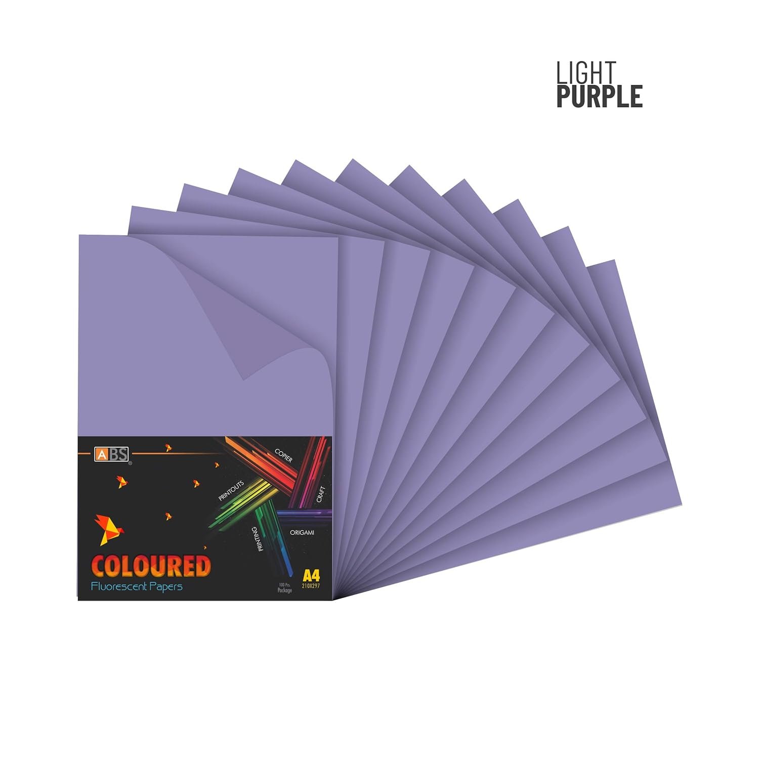 ABS Fluorescent paper A4 - 80 gsm light purple - Image 6