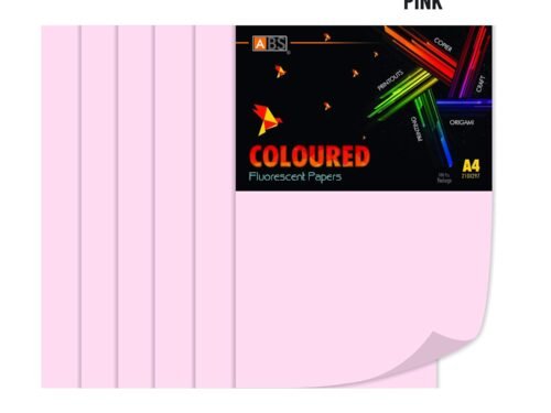 ABS Fluorescent paper A4 - 80 gsm light pink - Image 3