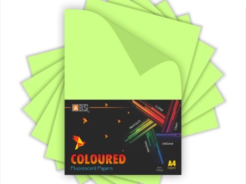 ABS Fluorescent paper A4 - 80 gsm Fluorecent light green - Image 2