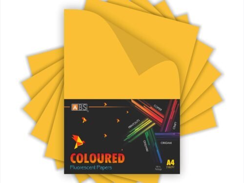 ABS Fluorescent paper A4 - 80 gsm golden yellow - Image 5