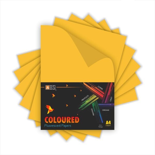 ABS Fluorescent paper A4 - 80 gsm golden yellow
