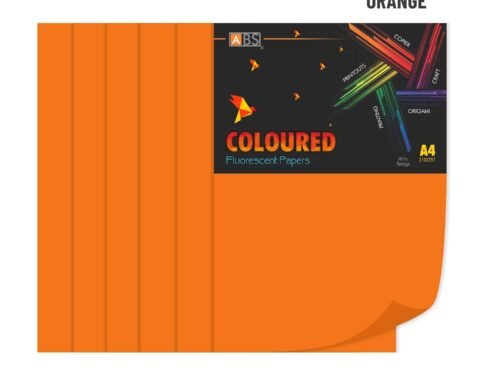 ABS Fluorescent paper A4 - 80 gsm Fluorecent orange - Image 5