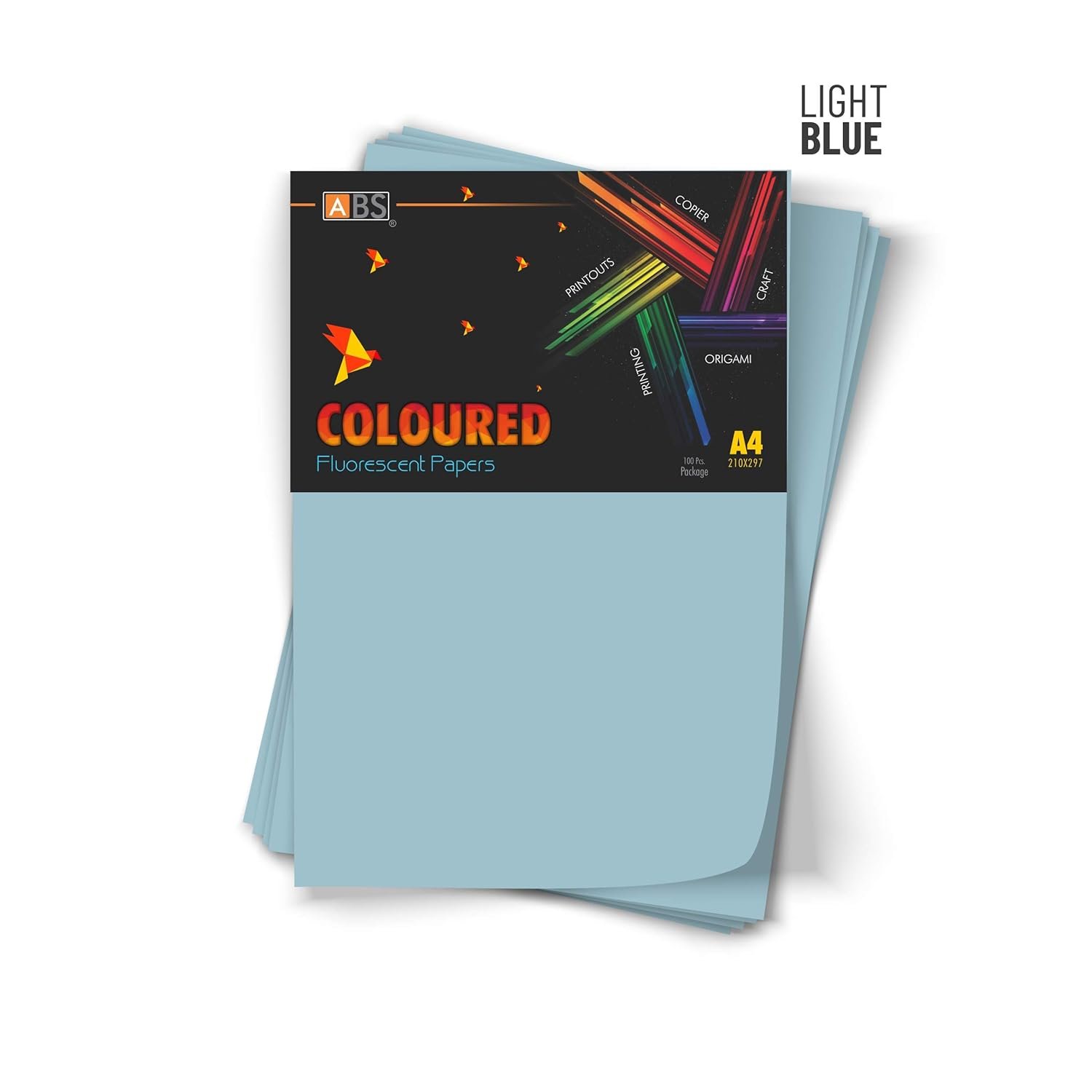 ABS Fluorescent paper A4 - 80 gsm Fluorecent light blue - Image 5